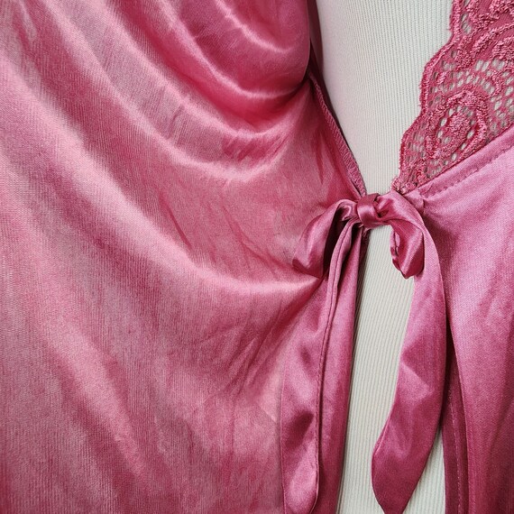 Vintage 1980s Soft Touch Night Wear Silky Satin L… - image 7