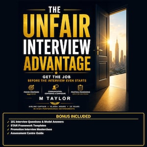 The Unfair Interview Advantage —  Preparation Guide, Interview Tips, Career Coaching, STAR Method, PDF download