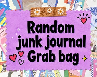 Preppy Trend Junk Journal Ephemera-tas, Dopamine-decorpapier, Scrapbook nautische oceaan, willekeurige kit, kies 100, 150 of 200 stuks