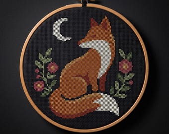 Fox Cross Stitch Pattern PDF | Instant Download