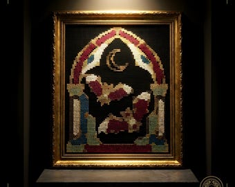 Bat Archway Counted Cross Stitch Pattern PDF | Gothic Vampire | gothic cross stitch | Instant Download