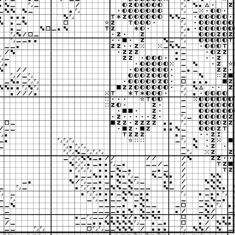 Gothic Cross Stitch Pattern PDF, Poison Garden Sampler Chart | Nine Poisonous Plants | Witchy Botanical Cross Stitch, Instant Download image 5