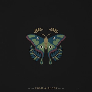 Gilded Luna Moth Counted Cross Stitch Pattern PDF | Specimen Dark Academia | luna moth stitch | Instant Download