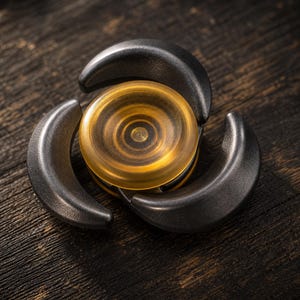 Metal Fidget Spinner Stainless Steel PEI Spinner EDC Stress Relief Toy Tri Wing Hand Spinner Premium Desk Focus Gadget