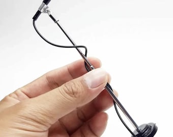 1:12 Scale Miniature Stainless Microphone Stand – Resin Mic