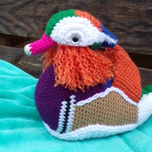 Yazi the Mandarin Duck - PDF crochet pattern image 2