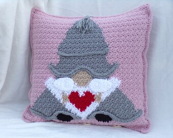 Valentines Gnome pillow or pillow cover