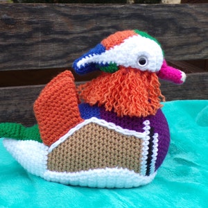 Yazi the Mandarin Duck - PDF crochet pattern image 3