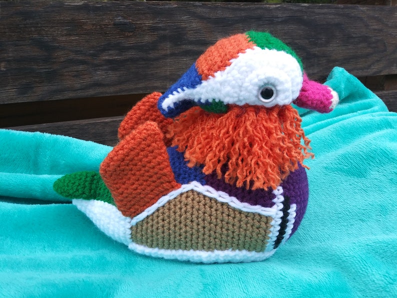 Yazi the Mandarin Duck - PDF crochet pattern image 8