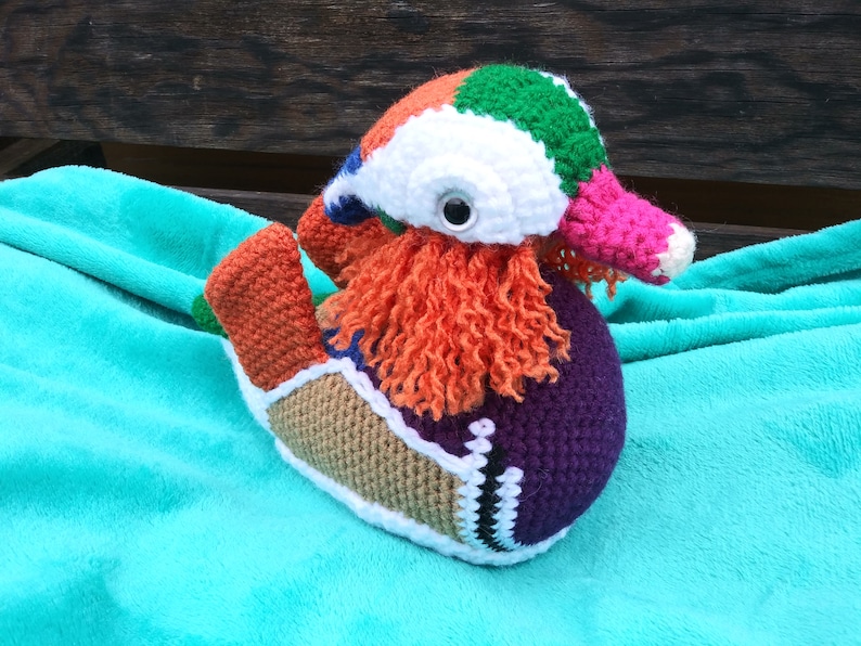 Yazi the Mandarin Duck - PDF crochet pattern image 9