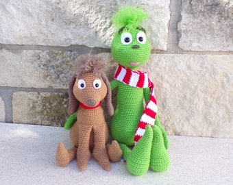 The Christmas Thief and Max crochet pattern set - pdf