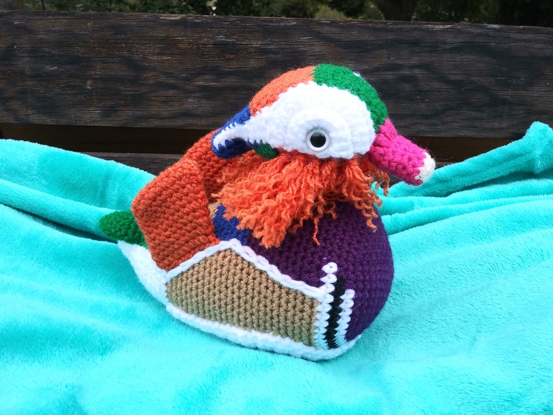 Yazi the Mandarin Duck - PDF crochet pattern image 7
