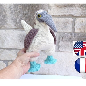 Quin the Blue Footed Booby - PDF crochet pattern
