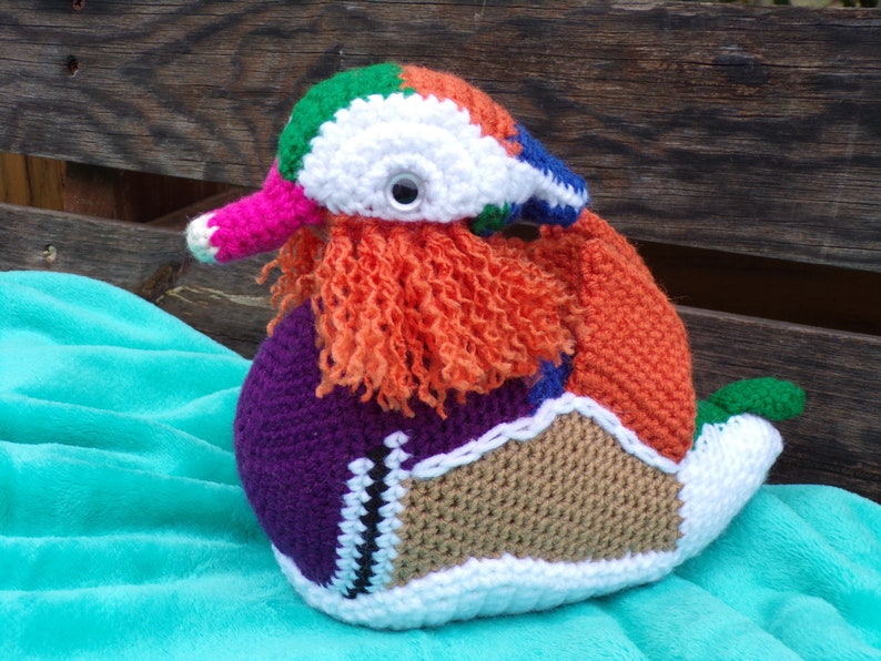 Yazi the Mandarin Duck - PDF crochet pattern image 6