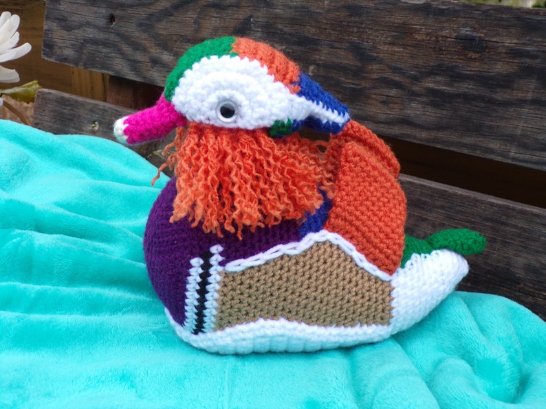 Yazi the Mandarin Duck - PDF crochet pattern image 5