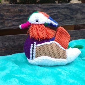 Yazi the Mandarin Duck - PDF crochet pattern image 4
