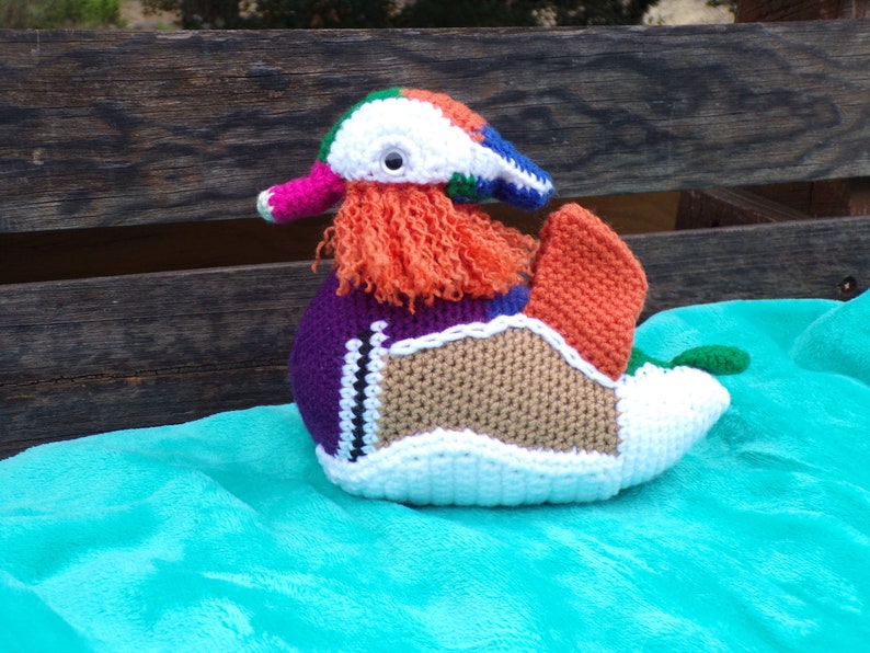Yazi the Mandarin Duck - PDF crochet pattern image 4
