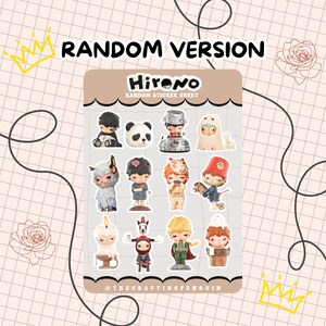 Hirono Fan Sticker Pack | Waterproof Vinyl | Tear resistant | Cute Journaling Stickers | Kawaii Hirono Design StckrSheet Random