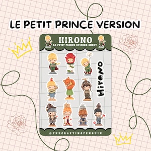 Hirono Fan Sticker Pack | Waterproof Vinyl | Tear resistant | Cute Journaling Stickers | Kawaii Hirono Design StckrSheet Prince