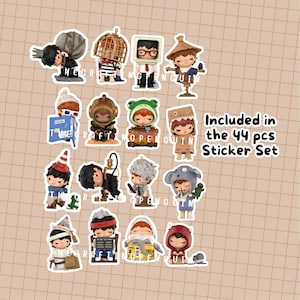 Hirono Fan Sticker Pack | Waterproof Vinyl | Tear resistant | Cute Journaling Stickers | Kawaii Hirono Design bild 7