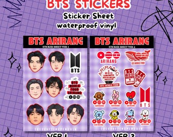 KPOP B.TS A.rirang inspired Vinyl Stickers | Waterproof Decals | Die-cut or Sticker Sheets