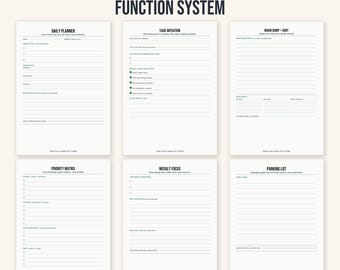 Executive Function Starter Kit | ADHD Focus Planner | A4 PDF