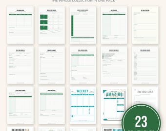 Complete ADHD Toolkit Printable Bundle 23 Neurodivergent Planner Sheets for Focus Overwhelm and Daily Life