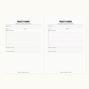 ADHD Project Planner Printable | Focus Planner for Adults | A4 + US Letter PDF Instant Download image 2