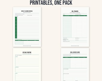 ADHD Home & Money Bundle: Cleaning, Bills, Routine, Admin