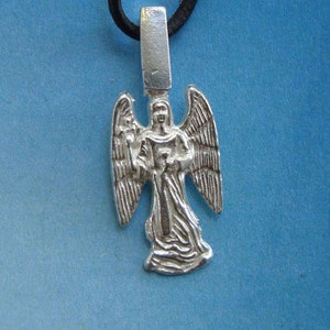 Angel Zaphkiel archangel pendant charm  Zaphchial Zaphiel or Zelel sterling silver 925 necklace
