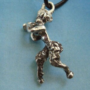 Faun greek mythological half human half goat silver pendant necklace charm amulet