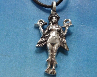 INANNA Jewel Mesopotamian Mother goddess of love, symbol of Babylon of love  Ishtar pendant charm Handmade amulet in sterling silver 925