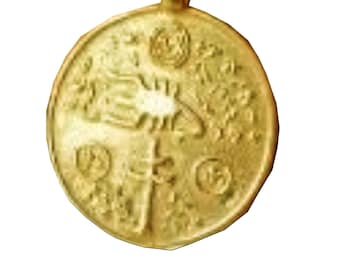 Talismán EXTERMINATOR Saint Cyprian, Amulet for protection angainst all evil, Jewel Necklace in Gold 9k, 14k, 18k or goldplated Pendant