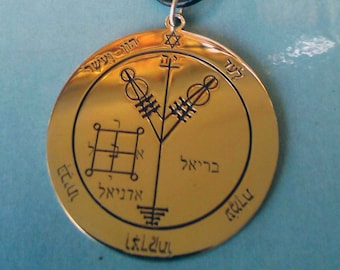 talisman Salomon Fourth 4 pentacle of Jupiter Pendant clavice seal Magic sigil, Handmade Jewel in sterling silver 925 necklace Amulet