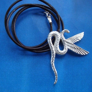WADJET PENDANT winget cobra snake goddess of Egypt, Egyptian charm Handmade Jewel sterling silver 925 necklace, Amulet Symbol clairvoyance