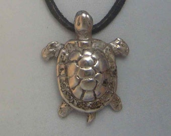 Amuleto PINGENTE TARTARUGA símbolo de longevidade, saúde, segurança e proteção, joia em prata esterlina 925 maciça, colar feito à mão com pingente mágico