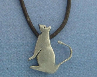 MOUSE RAT little Mice magic animal pendant, Handmade amulet for cunning and vitality symbol Jewel 925 sterling silver necklace charm dije