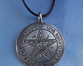 talisman de Venus deuxième 2º pantacle Salomon amulet pendentif charme argent 925