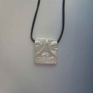 Mayan Tzolkin Sterling Silver 925 Pendant pre-Columbian Mesoamerica Seal zodiac symbole Night Akbal Necklace or Sacred Calendar Jewel Charm
