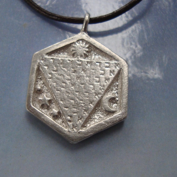 pendenfif talisman amulet abracadabra abraxa argent 925