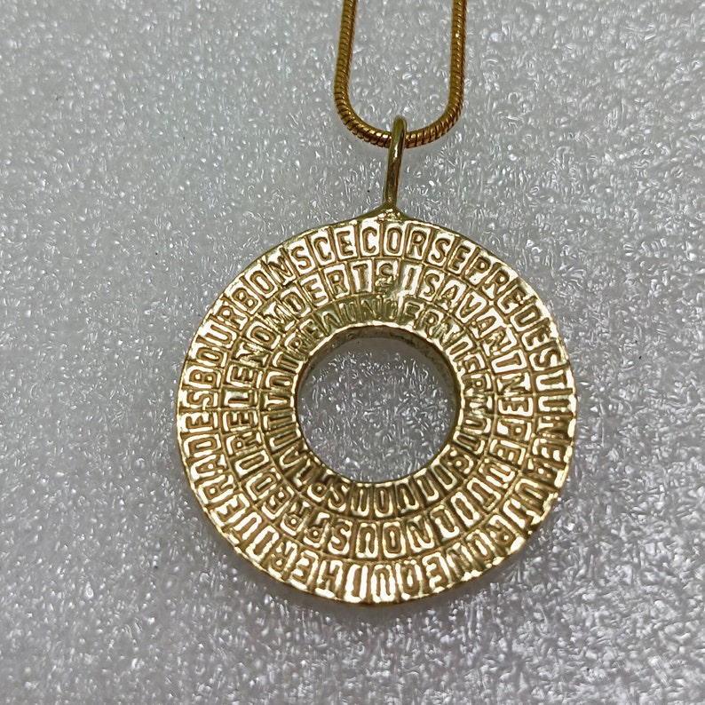 Talisman Code Cagliostro Codex Sigil Pentacle, Jewel Handmade in Gold ...