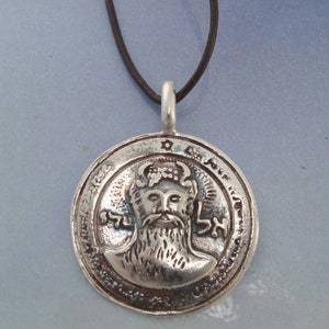 talisman Salomon first 1º pentacle of the Sun pendant charm amulet sterling silver 925 necklace