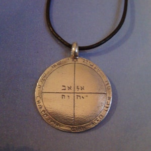 talisman Salomon fith 5º pentacle of Mercury pendant clavice seal amulet sigil sterling silver 925 necklace