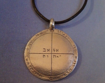 talisman Salomon fith 5º pentacle of Mercury pendant clavice seal amulet sigil sterling silver 925 necklace