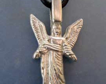 Angel Uriel archangel pendant charm sterling silver 925 necklace