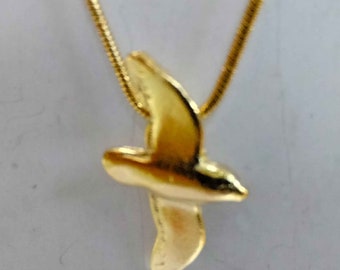 Albatross pendant jewel 9k 14k 18k or 18k gold-plated 18k optional Necklace Chain Gold Filled Amulet Bird Symbol Protector of Sailors Charm