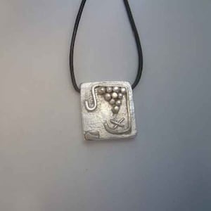 Mayan Tzolkin Sterling Silver 925 Pendant Pre-Columbian Seal Zodiac Symbol STORM Kin CAUAC Necklace Sacred Calendar Jewel Charm Sigil Glyph