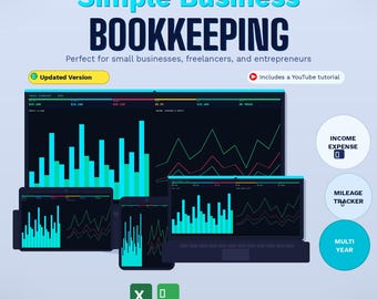 Simple Bookkeeping Spreadsheet Small Business Income Expense Tracker Google Sheets Excel Profit Loss Schedule C Goal Tracker Dark Mode