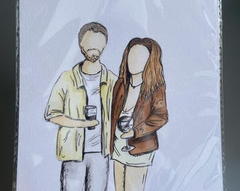 Personalised A5/A4 watercolour illustrations