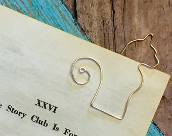 Cat Bookmarks - Organizer - Paperclip - Wire Filofax Paperclip - Planner Clip - Wedding - Party Favors - Wire - Bookmark - Cat - Kitten